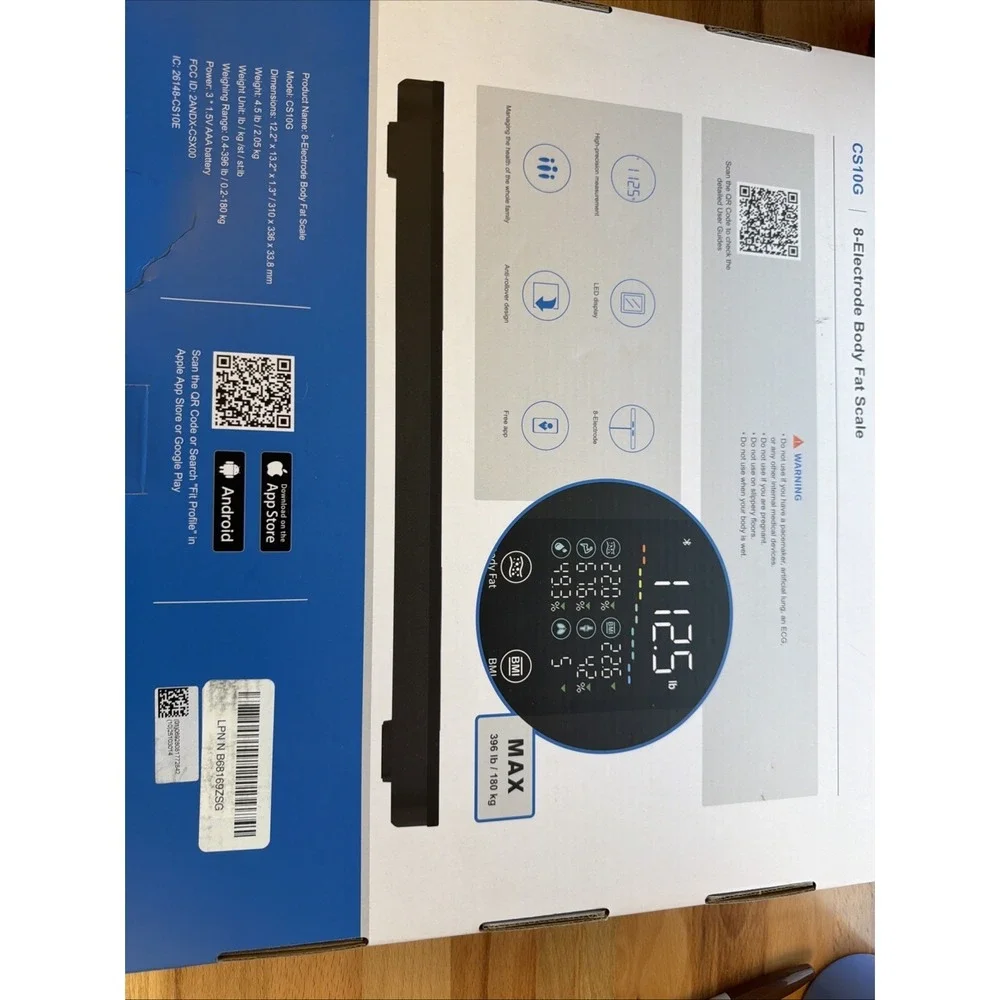 GE 8 Electrode Digital Body Fat Scale - Model CS10G